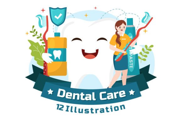 12 Dental Care Illustration: Graphics for Branding