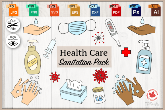 Health Care Sanitary Bundle: Graphics & Illustrations Review