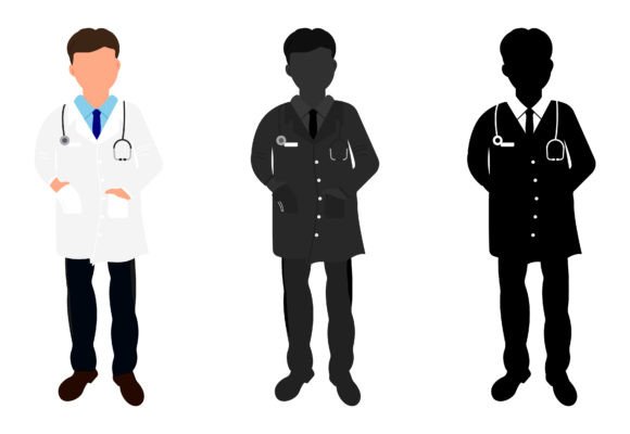 Male Doctor Illustration: Premium Graphics for Branding