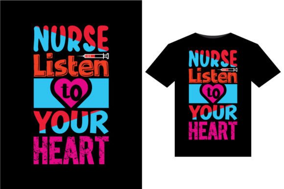 Nurse Heart Graphics: Premium T-Shirt Designs