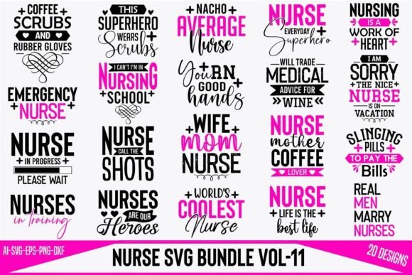 Nurse SVG Bundle Vol-11: Essential Bundles for Sellers