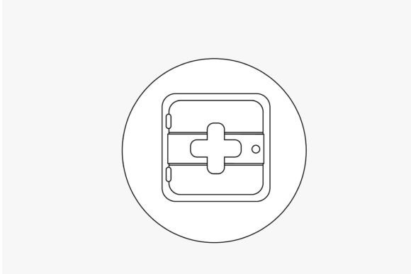 Outline Nurse Medical Simple 3 Graphics and Icons