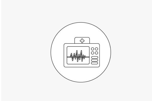 Outline Nurse Medical Simple 9 Graphics and Icons