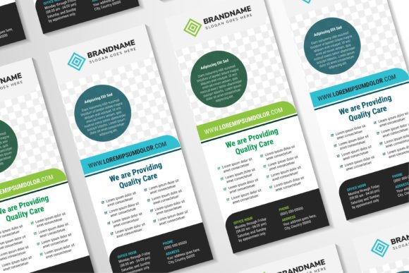 Quality Care Vertical Banner: Premium Graphics & Print Templates