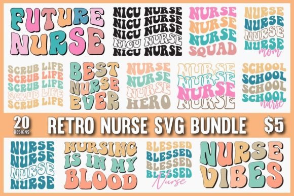 Retro Nurse SVG Bundle Vol. 1: Essential Bundles for Blogs