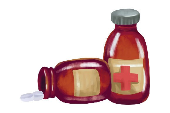 Review: Medicine Pill Bottle Watercolor for Embroidery